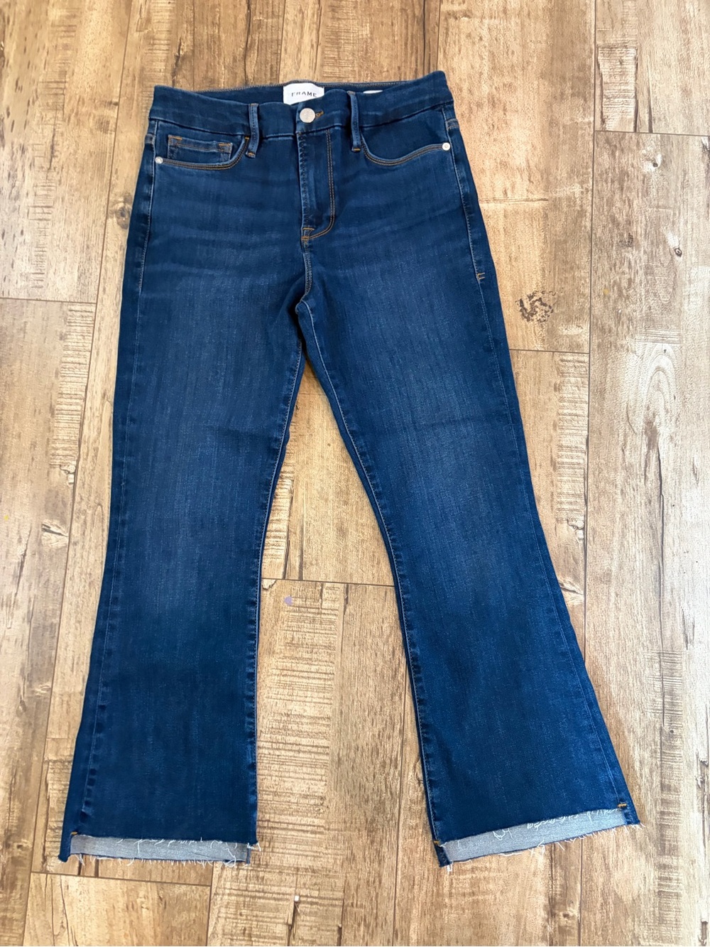 Frame Denim Dark Blue Flare Jeans